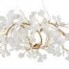Lampa wisząca BOTANIKA WAVE 125 cm - złota, G9, regulowana, designerska