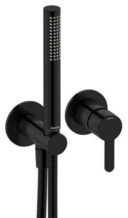 JEDNOUCHWYTOWA PODTYNKOWA BATERIA PRYSZNICOWA, 1-DROŻNA matowa czerń