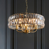 Clifton 5 Pendant Light Antique Brass