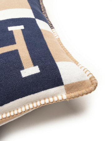 Poduszka dekoracyjna SHP PARIS HOME       granatowa / brązowa