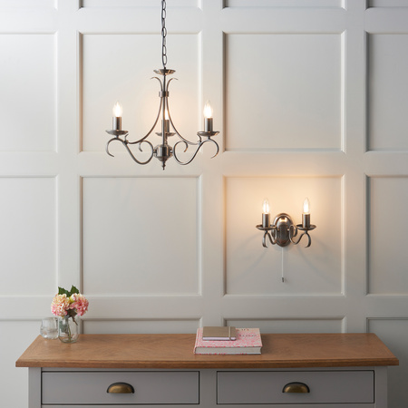 Bernice 3 Pendant Light Antique Brass