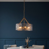 Keller 6 Pendant Light Brushed Aged Brass