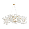 Lampa wisząca BOTANIKA WAVE 125 cm - złota, G9, regulowana, designerska