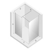 KABINA NEW MODUS BLACK WALK-IN U 120x100x200 CZYSTE 8mm ACTIVE SHIELD