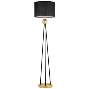 LAMPA STOJĄCA PODŁOGOWA CZARNO-ZŁOTA BELFORTE