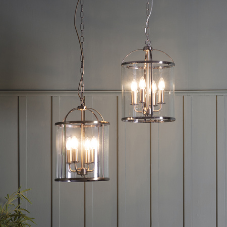 Lambeth 4 Pendant Light Antique Brass
