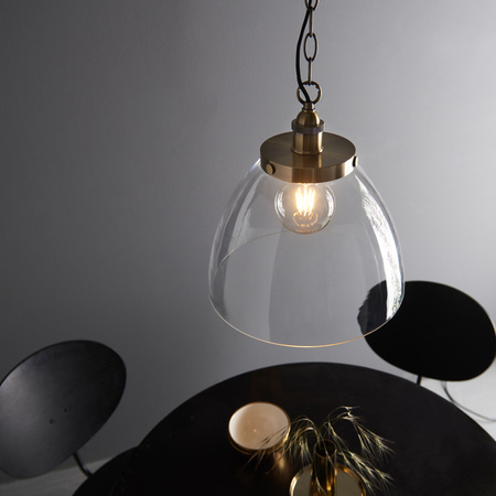 Hansen Grand 1 Pendant Light Antique Brass