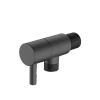 Zawór kątowy przyłączeniowy 1/2x3/8 mosiężny, gun metal