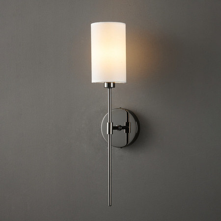 Lampa ścienna DARLING 53 cm- czarny kinkiet z abażurem