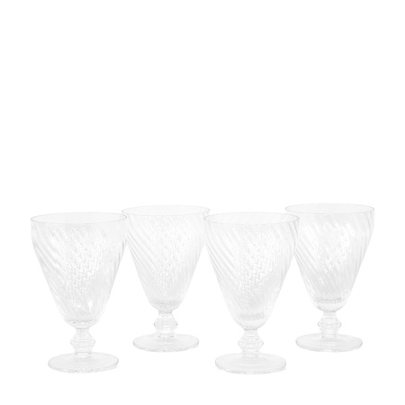 Swirl Wine Glass Clear (4pk) 92x92x145mm