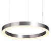 Lampa wisząca CIRCLE 60 cm - LED, ring nikiel szczotkowany