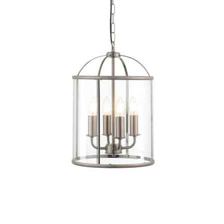 Lambeth 4 Pendant Light Satin Nickel