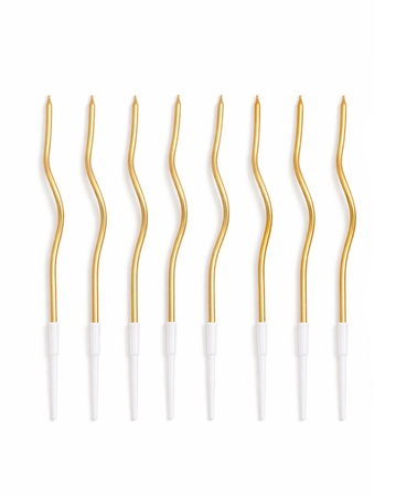 Zestaw 36 świeczek SHP TWIST złoty