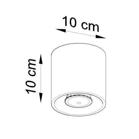 Plafon ORBIS 1 ultramaryna