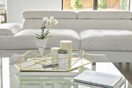 UMBRA zestaw doniczek TRIGG - biały, złoty