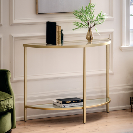 Stolik konsolowy Hudson Champagne 1000 x 350 x 750 mm
