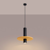 Lampa wisząca PELTA 1 czarna/żółta