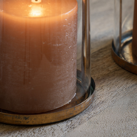 Kyra Lantern Large Antique Gold 125x125x385mm