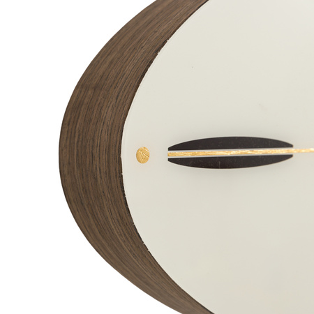 Greenwich Ellipse Wall Clock Snow White 80cm