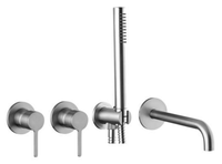 Zestaw wannowy podtynkowy z wylewką L-175mm-Emmevi Rubinetterie/Filo inox