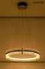 MOOSEE lampa wisząca SATURNUS 70 złota - LED, kryształ, stal szczotkowana