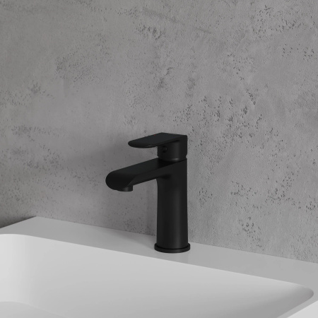 SACRAMENTO bateria umywalkowa, czarny mat