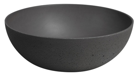 FORMIGO umywalka betonowa nablatowa, średnica 39cm, antracyt mat