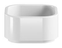 HAKO umywalka ceramiczna nablatowa, 30x30 cm, biały