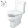 Miska WC kompakt bezkołnierzowa
