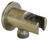 Przyłącze kątowe z uchwytem prysznica, 1/2´´, brąz