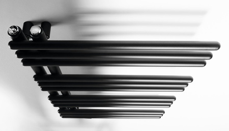 POSEIDON grzejnik łazienkowy 450x740 mm, czarny mat