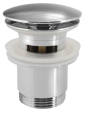 Odpływ umywalkowy 5/4“, klik-klak, duży korek, 30-45mm, chrom