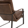 Fabien Lounger Brown Leather 650x960x920mm