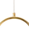 Lampa wisząca COSTA DUO 50 cm - złoty stelaż, dwa klosze