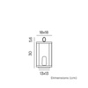 NEW GARDEN lampa dekoracyjna SIROCO 30 BATTERY IN&OUT