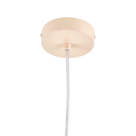 Lampa wisząca MODERNO  80 cm -kremowa z białymi kloszami