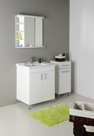 VEGA szafka dolna z koszem na bieliznę 40x78x31cm, biała