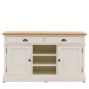 Eton 2 Door/2 Drawer Sideboard White1400x450x800mm