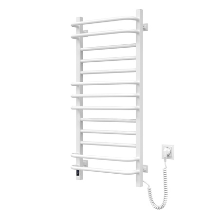 Elektryczny grzejnik łazienkowy Navin Grandis 480х1000 Sensor prawa, biały, timer