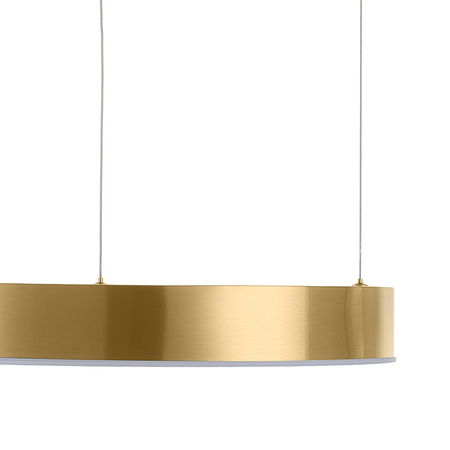 Lampa wisząca CIRCLE 40 cm - LED, ring mosiądz szczotkowany