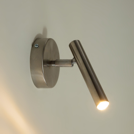 SOPEL kinkiet srebrny szczotkowany