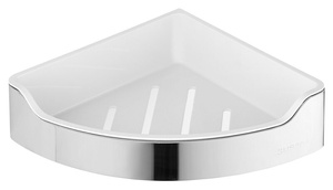 SAMBA półka narożna prysznicowa, 218x63x218mm, stal nierdzewna polerowana