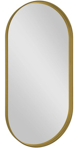 AVONA lustro w ramie 50x100cm, owalne, złoty mat