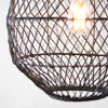 Pimva 1 Pendant Light Black Rattan