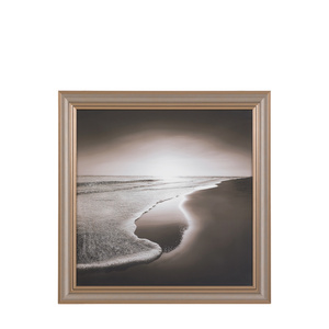 Obraz w ramie „Breathing Space” – szary, 82 × 3,8 × 82 cm