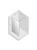 NZ4 Kabina prysznicowa AVEXA NICKEL BRUSHED walk-in 50x200 szkło czyste 6mm Active Shield 2.0 RAMKA ALU