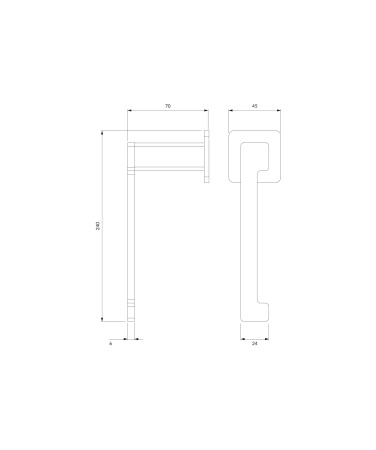 NELSON uchwyt na papier toaletowy, chrom połysk