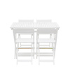 Lindos White Folding Dining Set