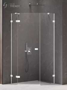 KABINA AVEXA WHITE PIĘCIOKĄTNA P 100x80x200 CZYSTE 6mm ACTIVE SHIELD