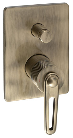 BEBÉ bateria prysznicowa podtynkowa, 2 wyjścia, brąz